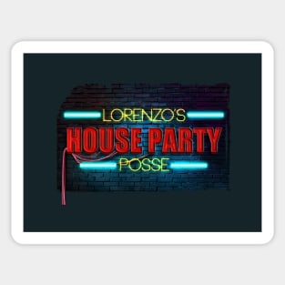 Lorenzo's House Party Colour Neon Sticker
